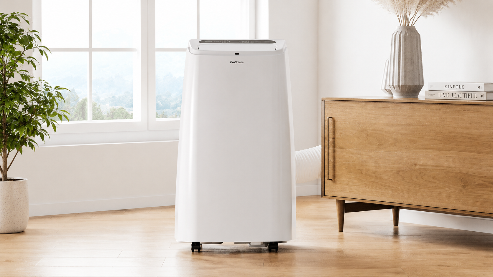 Portable air conditioner setup in your home (no permanent installation)