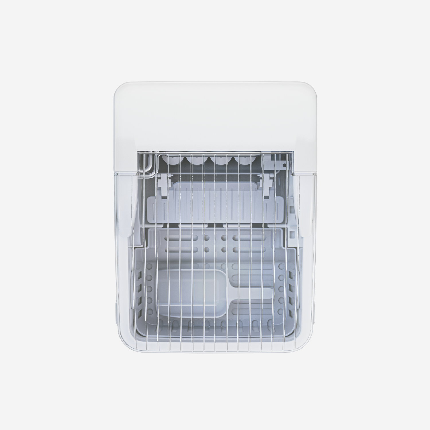 Countertop Ice Cube Maker - 2L Self-Cleaning Machine With 15kg Daily Output - White