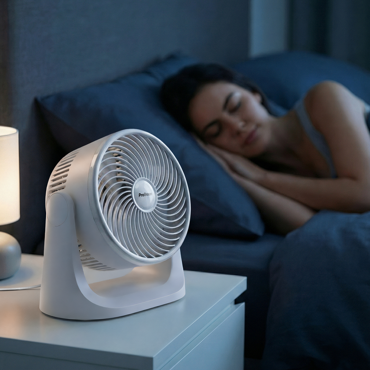 AirFlo™ Mini 11" Turbo Fan - Ultra-Quiet Air Circulator - White