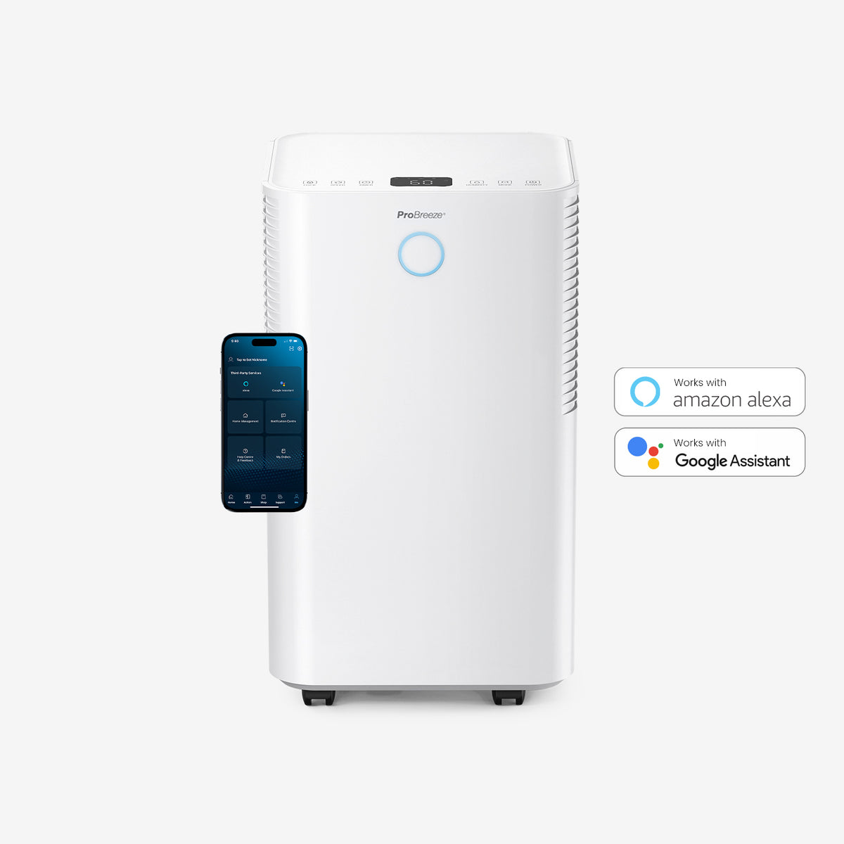 OmniDry 12L Quiet Low Energy Dehumidifier with Smart App Control