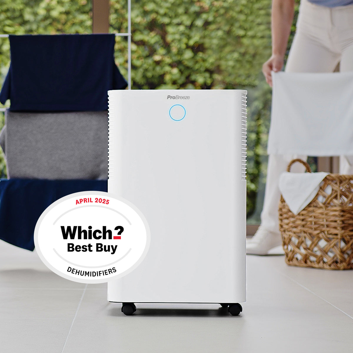 OmniDry 20L Quiet Low Energy Dehumidifier with Laundry Mode and Smart App Control