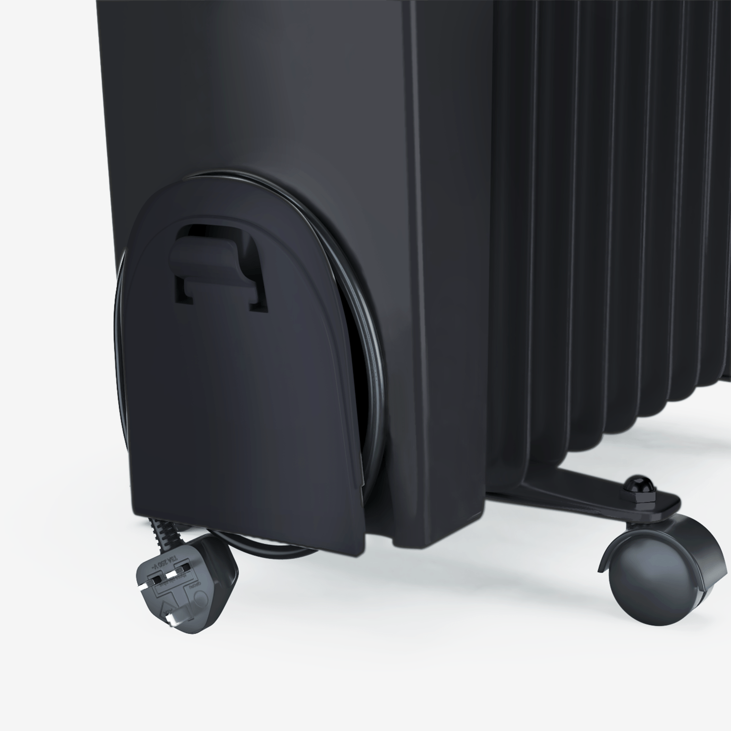 Refurbished - 2500W Oil Filled Radiator with 11 Fins - Black