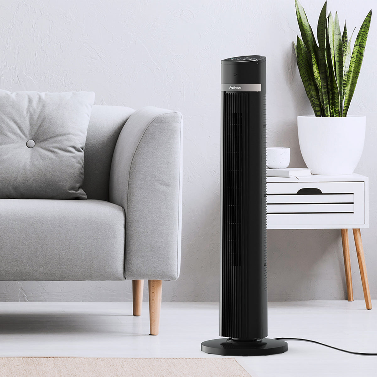 40" Oscillating Tower Fan - Black