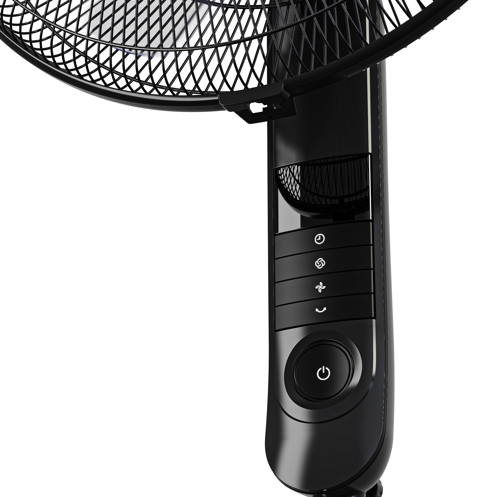 Refurbished - 16" Pedestal Fan with 4 Fan Modes and Remote Control - Black