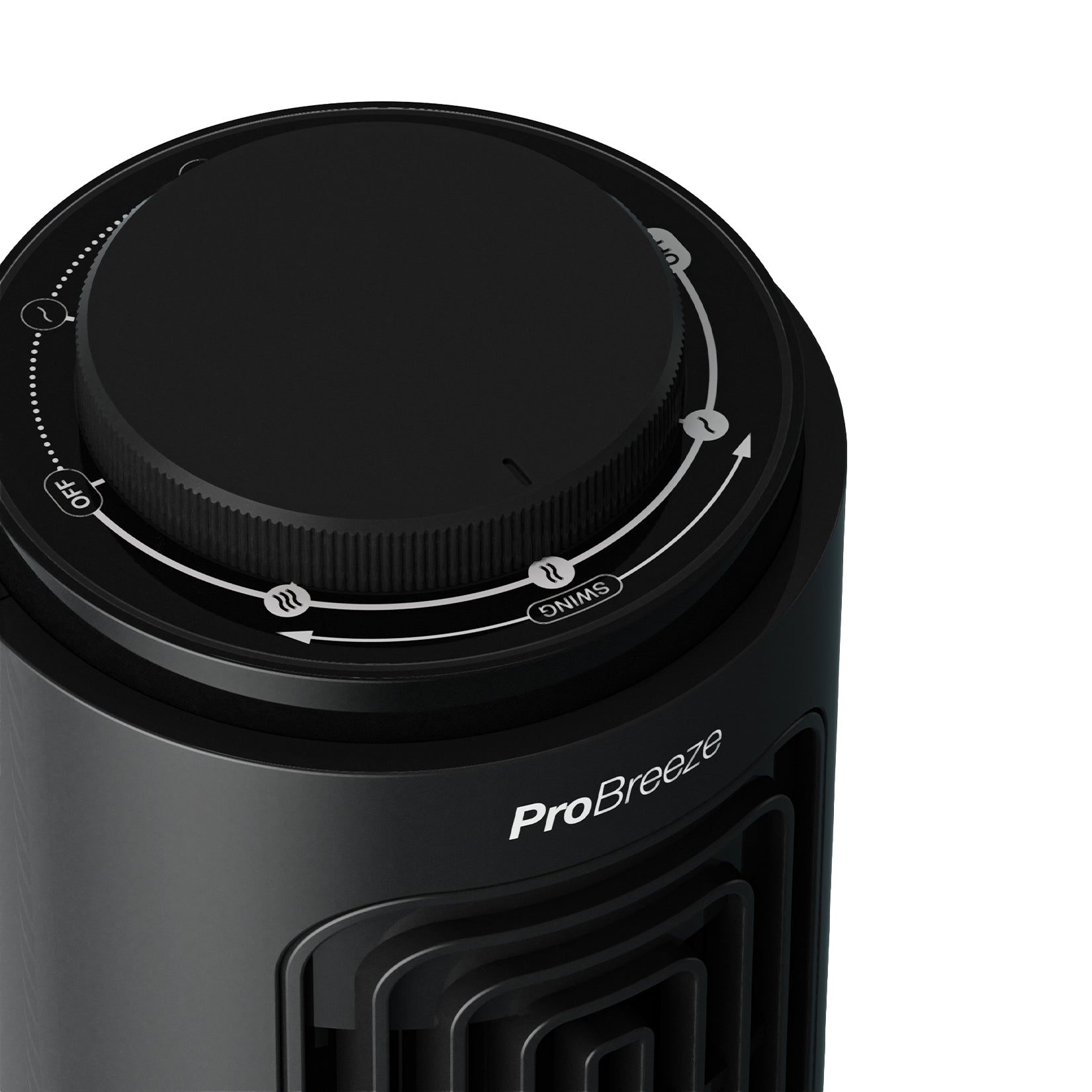 Refurbished - Desktop 3 Speed Mini Tower Fan - Black