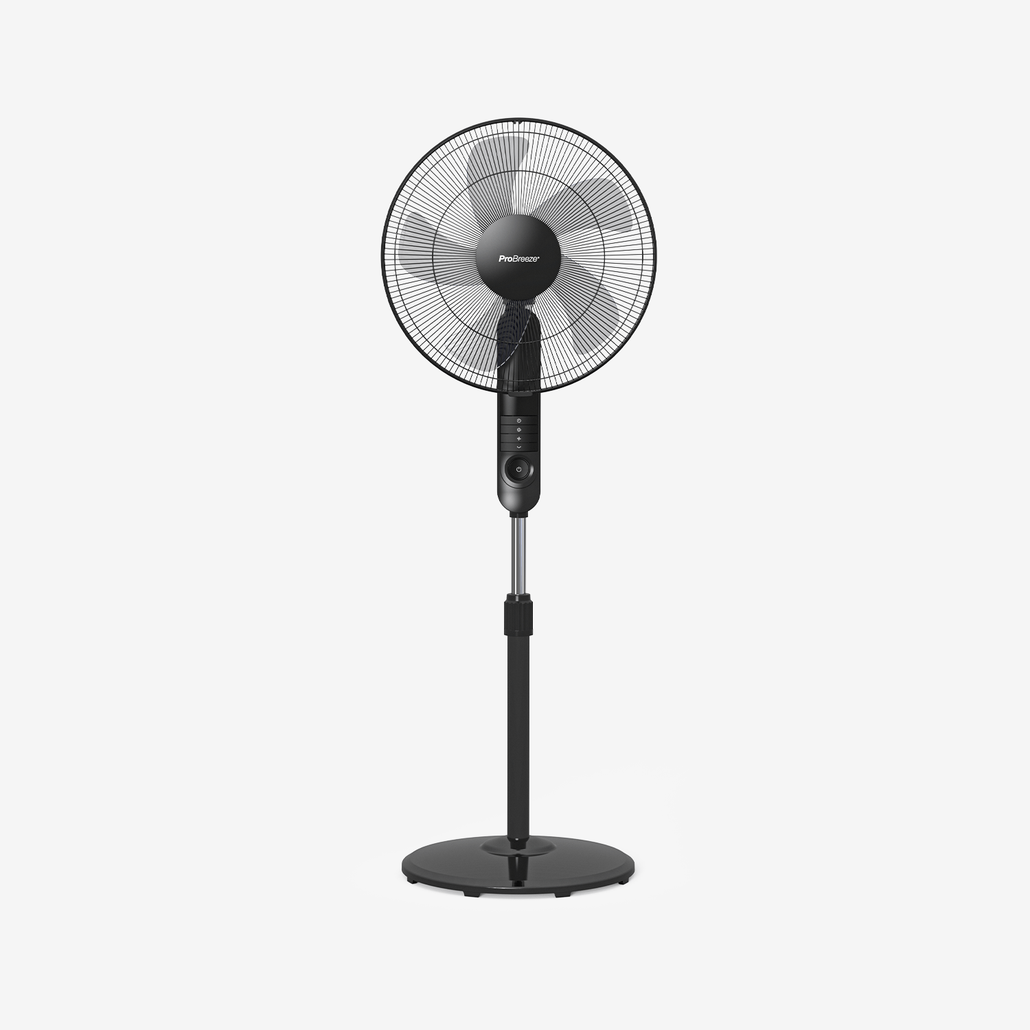 Refurbished - 16" Pedestal Fan with 4 Fan Modes and Remote Control - Black