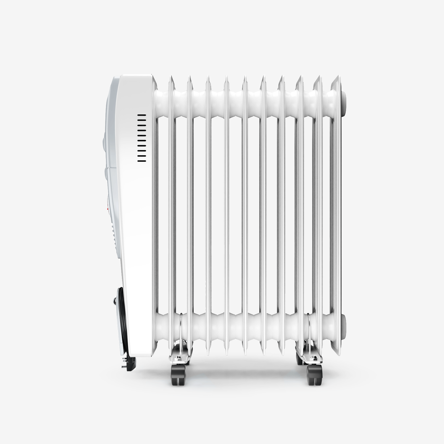 2500W Oil Filled Radiator Heater with 11 Fins - White