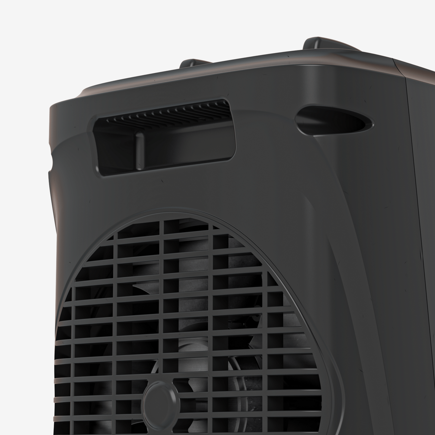 2000W Mini Ceramic Fan Heater - Black