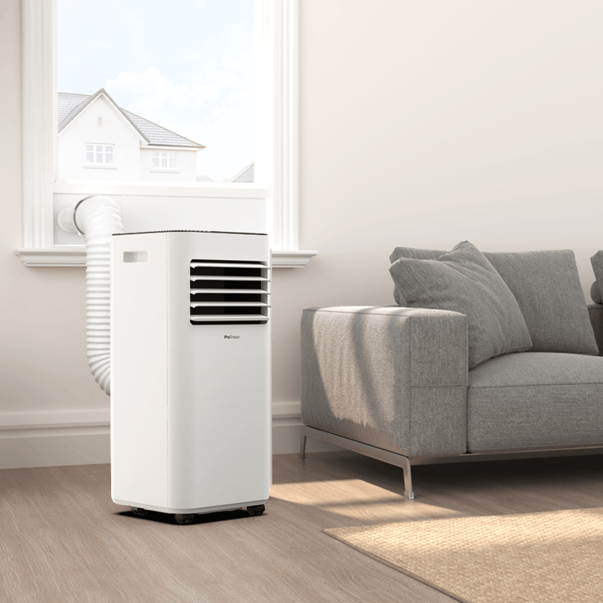 7000 BTU 4-in-1 Portable Air Conditioner with Dehumidifying Function and Temperature