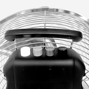 12" Chrome Gym Floor Fan