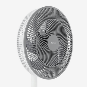 AirFlo™ Slim 43" Hybrid Pedestal Fan - Ultra- Quiet Air Circulator - White/Grey