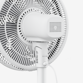 AirFlo™ Slim 43" Hybrid Pedestal Fan - Ultra- Quiet Air Circulator - White/Grey