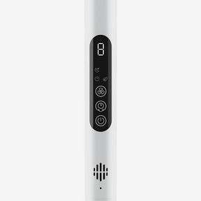 AirFlo™ Slim 43" Hybrid Pedestal Fan - Ultra- Quiet Air Circulator - White