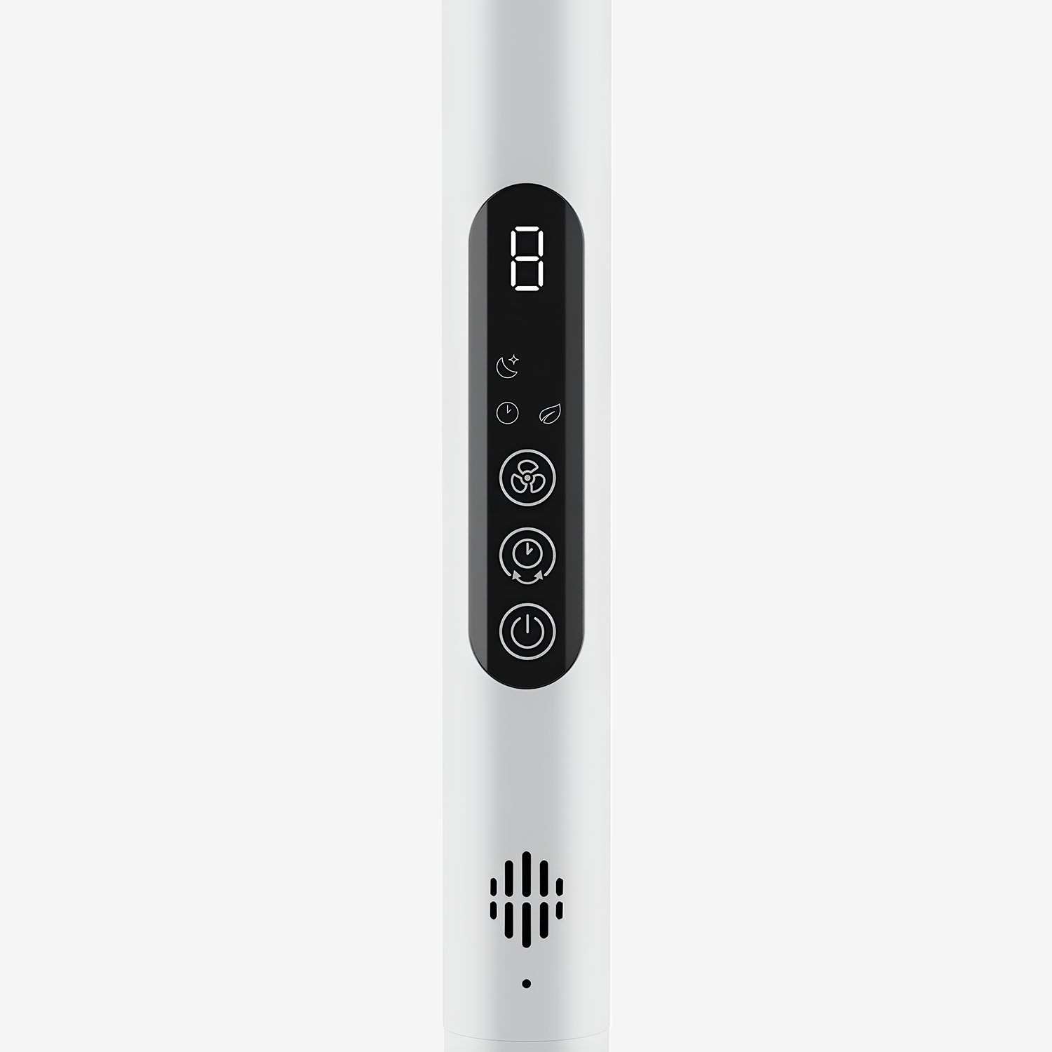 AirFlo™ Slim 43" Hybrid Pedestal Fan - Ultra- Quiet Air Circulator - White/Grey