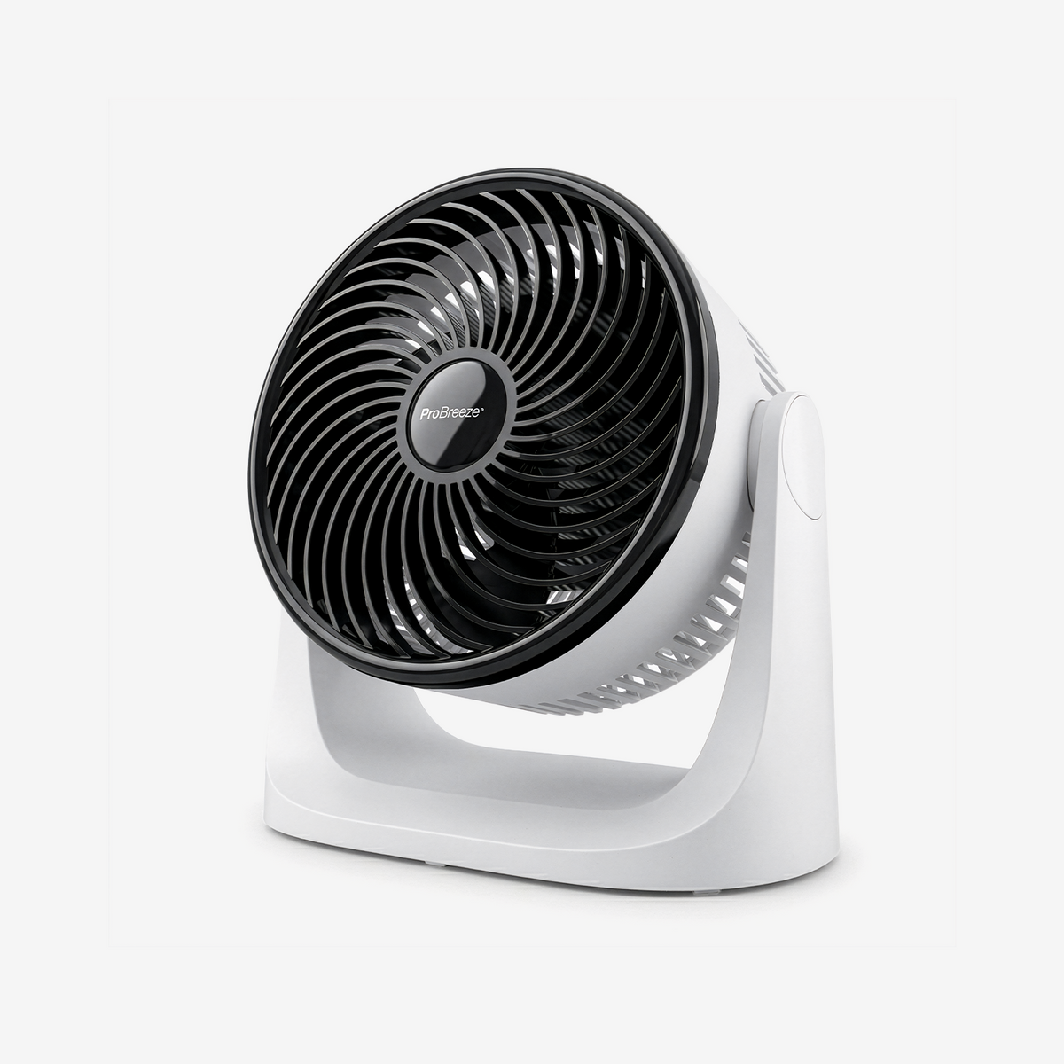 AirFlo™ Mini 11" Turbo Fan - Ultra-Quiet Air Circulator - White/Black
