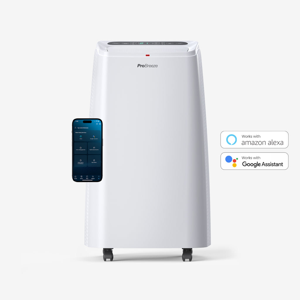 Refurbished 12 000 BTU 4 1 Portable Air Conditioner Heater Dehumidification Function Smart Wifi App