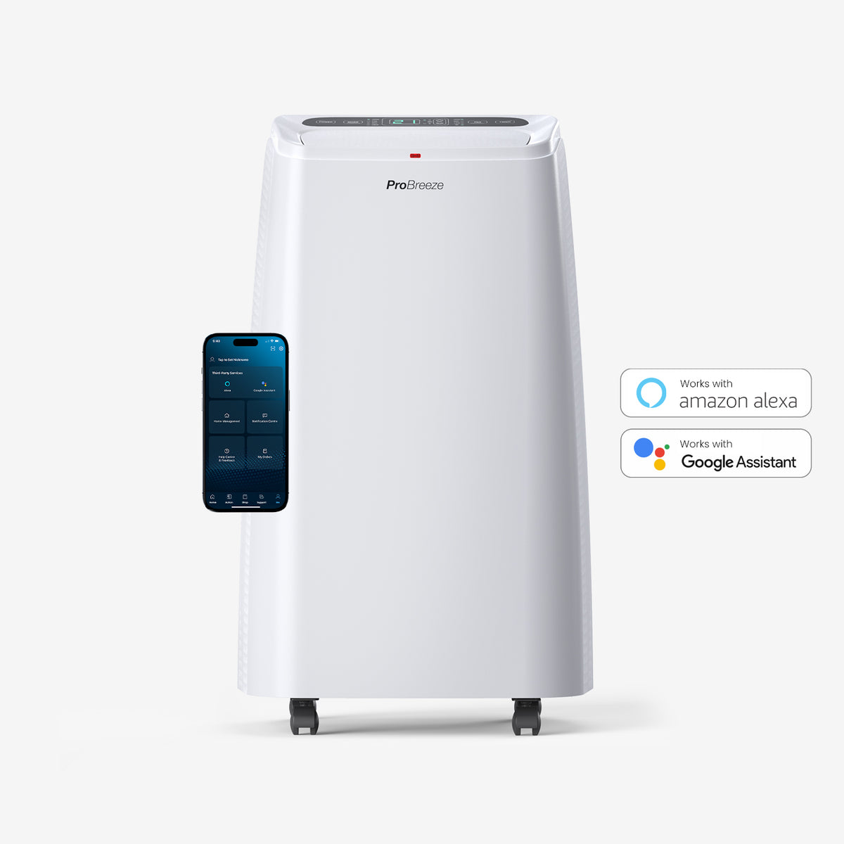 12,000 BTU 4-in-1 Portable Air Conditioner, Heater with Dehumidification Function - Smart Wifi App