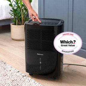 12L Dehumidifier with Built-in Humidistat - Black