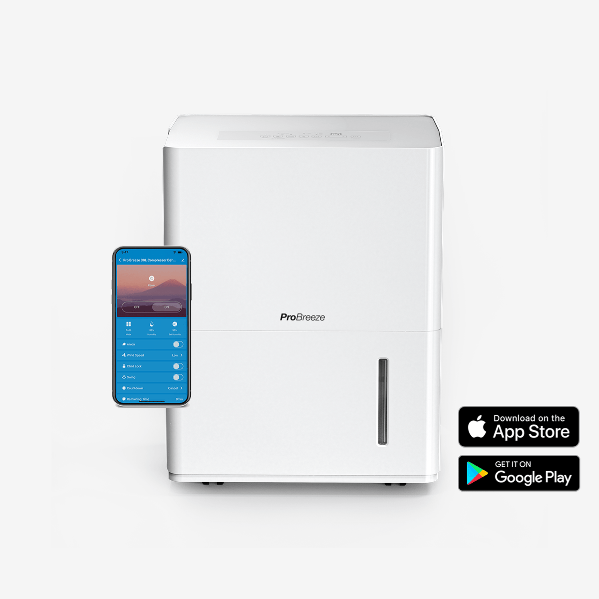 Refurbished - 30L Dehumidifier with Smart App Control
