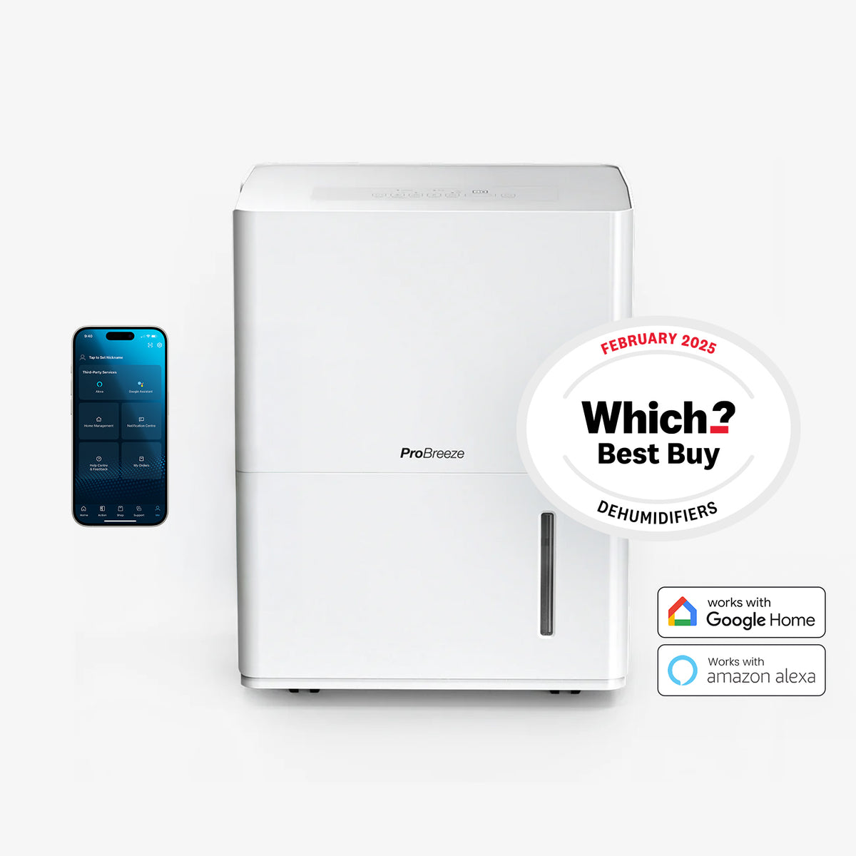 30L Dehumidifier with Smart App Control