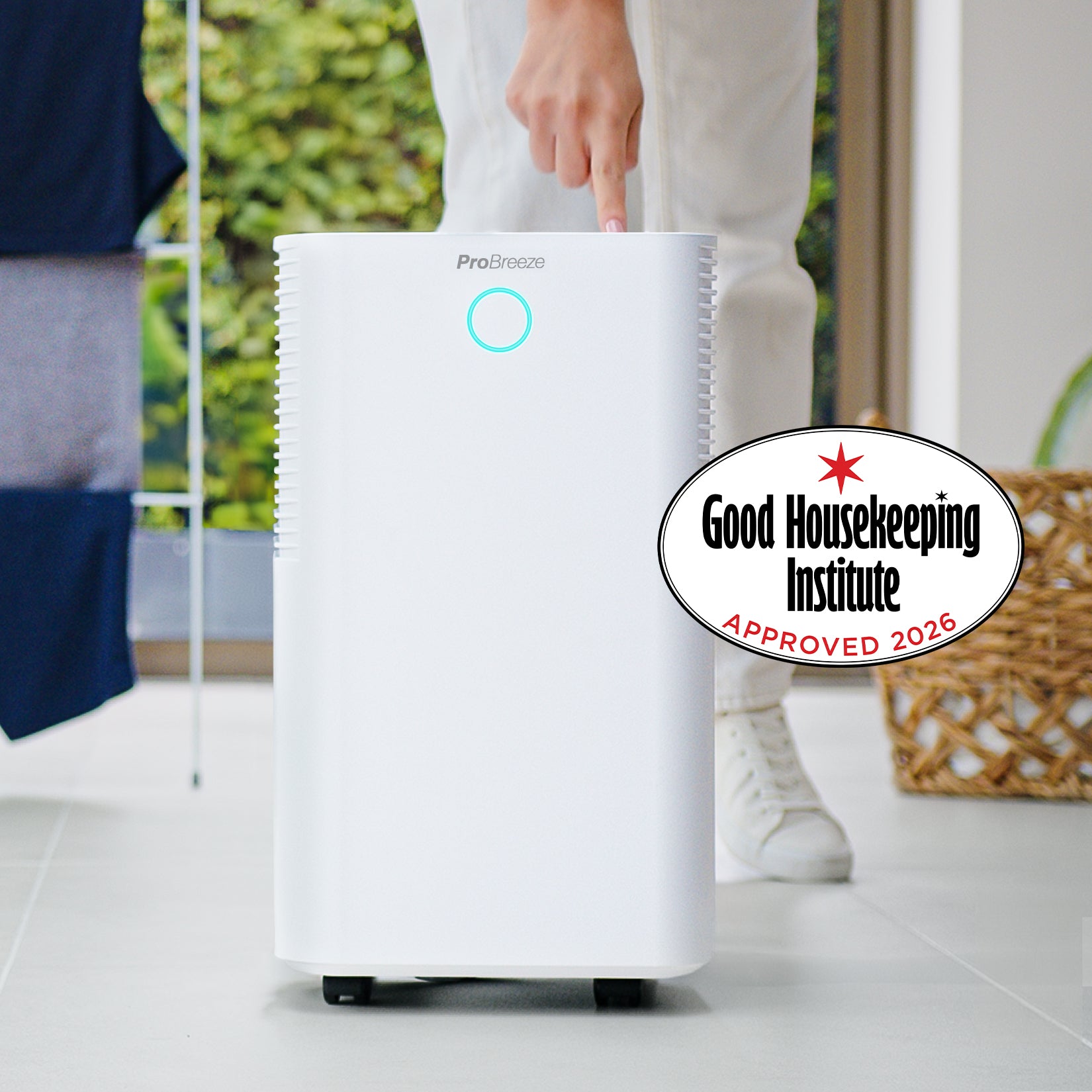 OmniDry 12L Quiet Low Energy Dehumidifier - White