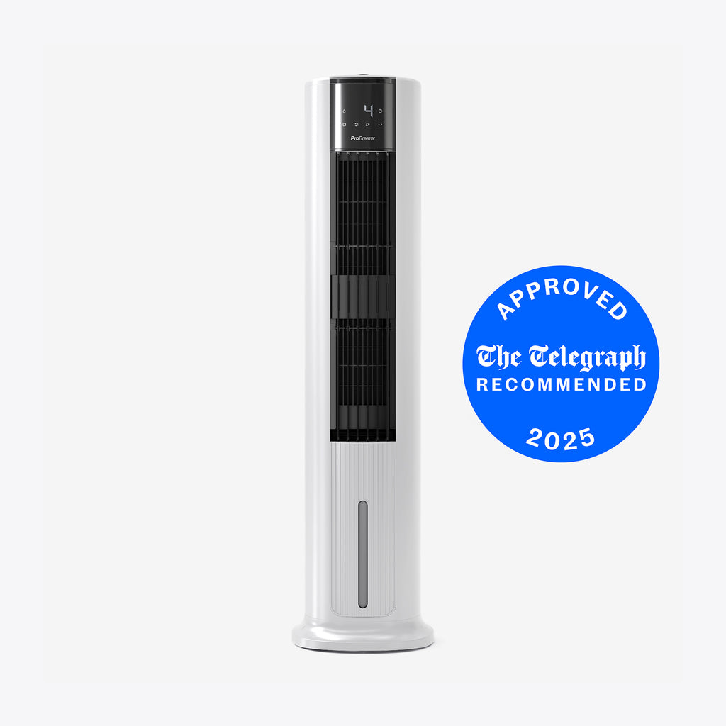 OmniAir Evaporative Air Cooler & Portable Tower Fan Humidification Modes
