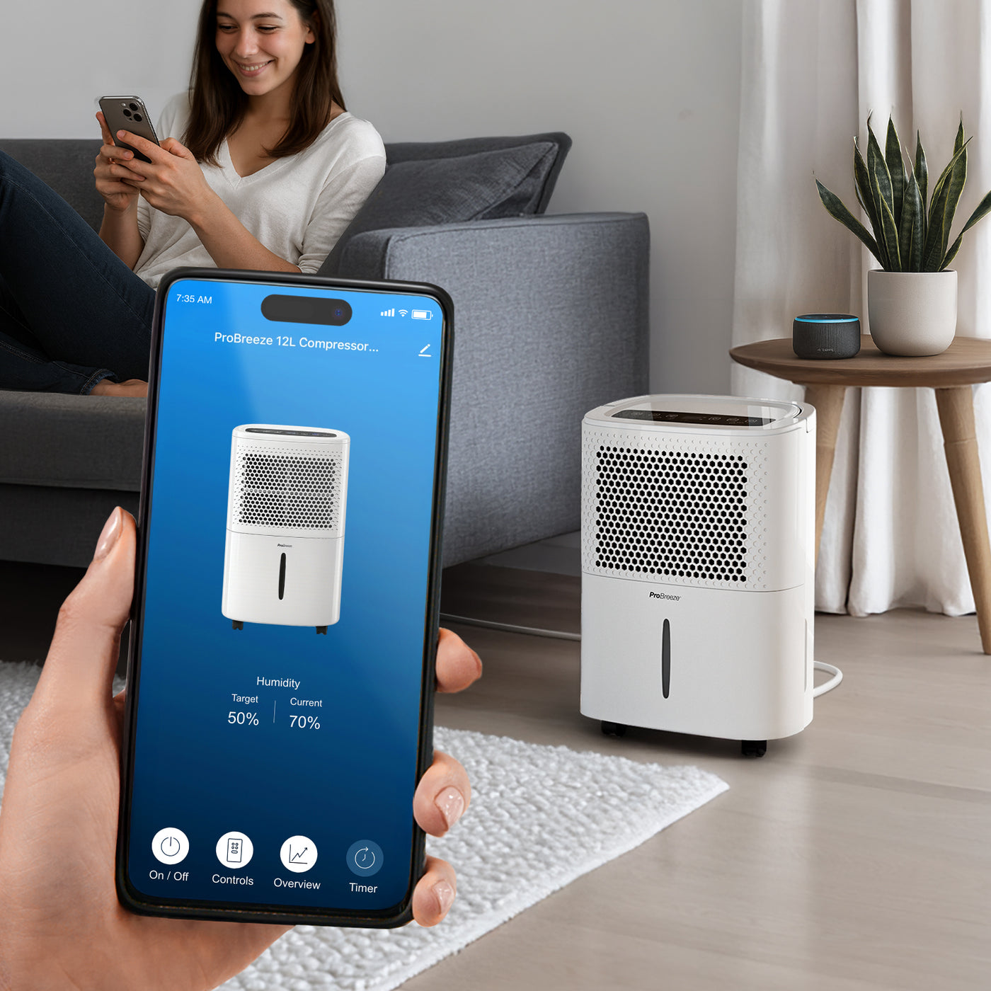 12L Dehumidifier with Built-in Humidistat with Smart App Control | Pro ...