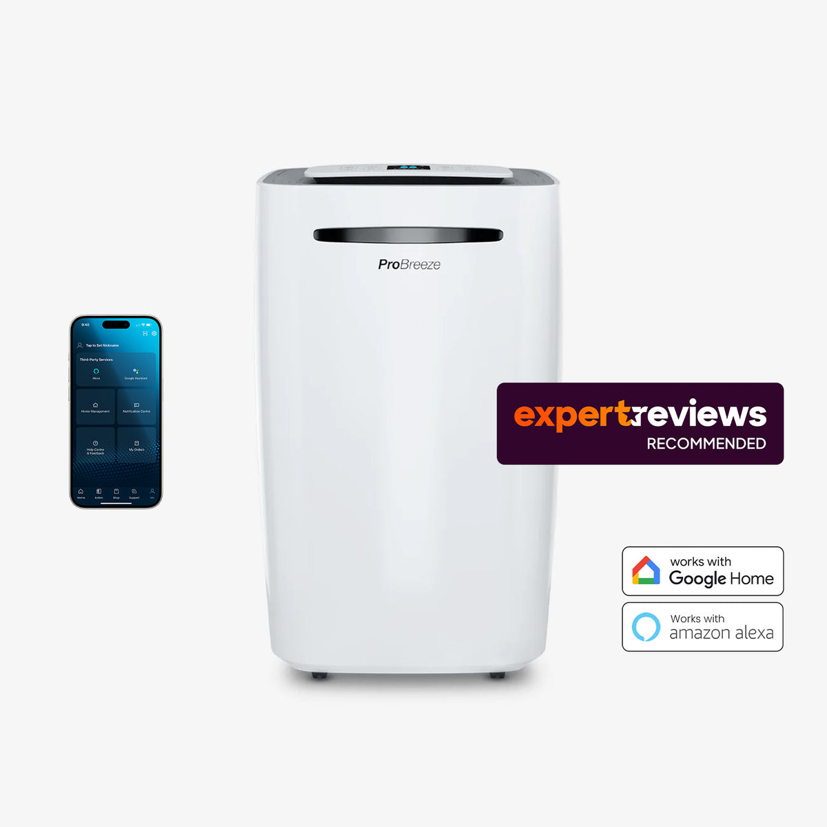 20L Dehumidifier with Max Extraction, Laundry Mode and Smart App Control
