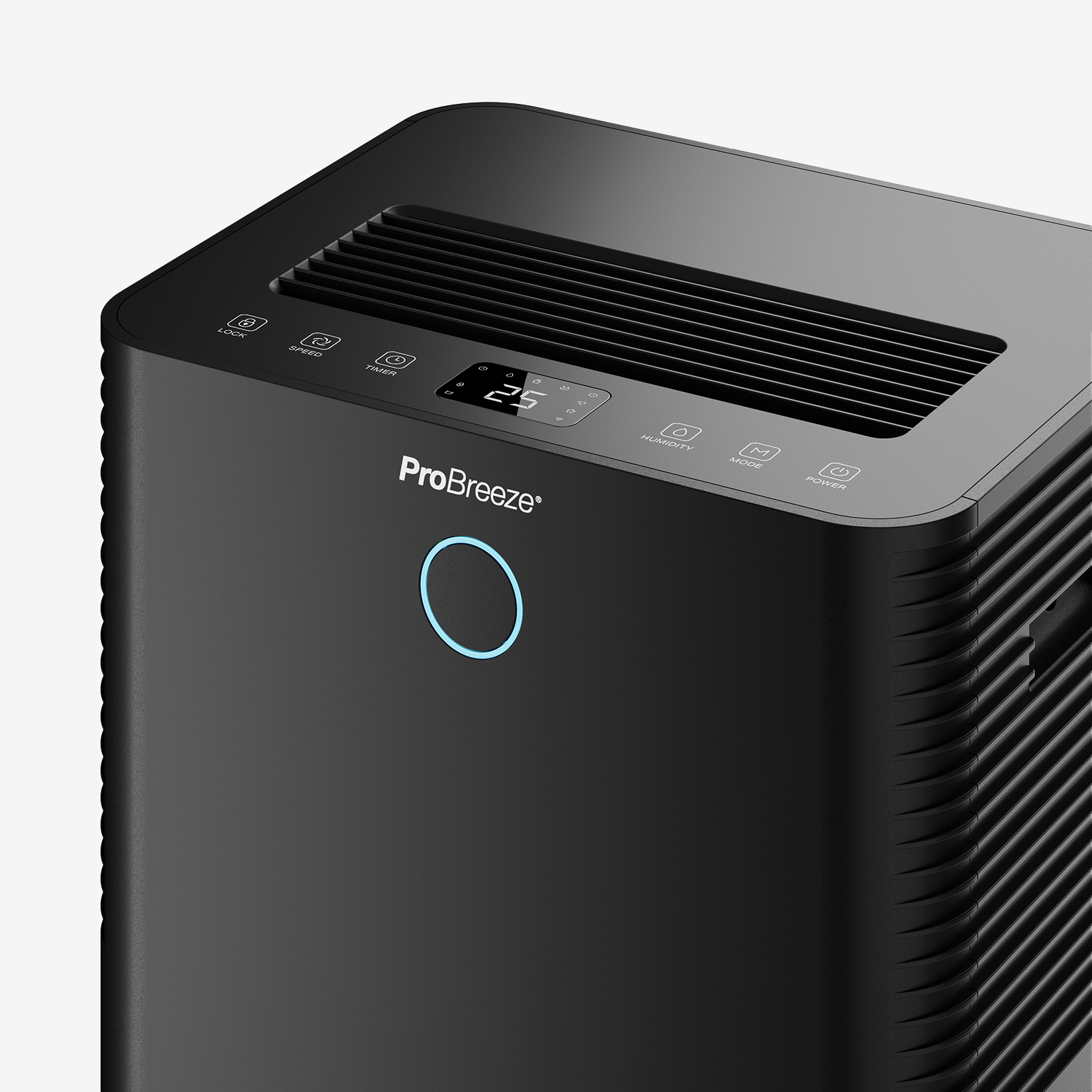 OmniDry 20L Quiet Low Energy Dehumidifier with Laundry Mode and Smart App Control - Black