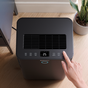 OmniDry 20L Quiet Low Energy Dehumidifier with Laundry Mode and Smart App Control - Black