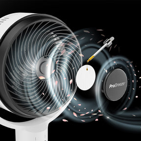 AirFlo 43" Hybrid Pedestal Fan - Ultra-Quiet Air Circulator - White