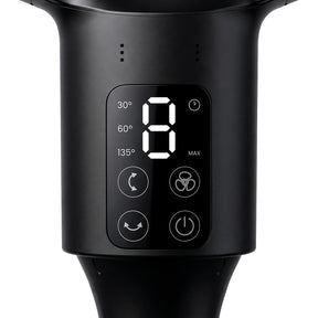 AirFlo Plus™ 44" Smart Hybrid Pedestal Fan - Ultra-Quiet Air Circulator - Black