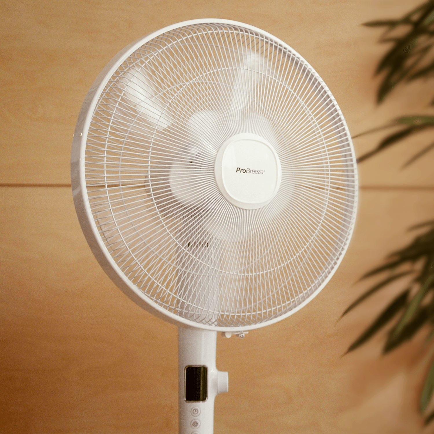 Refurbished 16" Pedestal Fan - Low Energy DC Motor, 3 Operating Modes & Remote Control - White