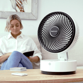 Refurbished 8" Turbo Desk Fan with 24 Speeds, 4 Operating Modes and 12 Hour Timer - White