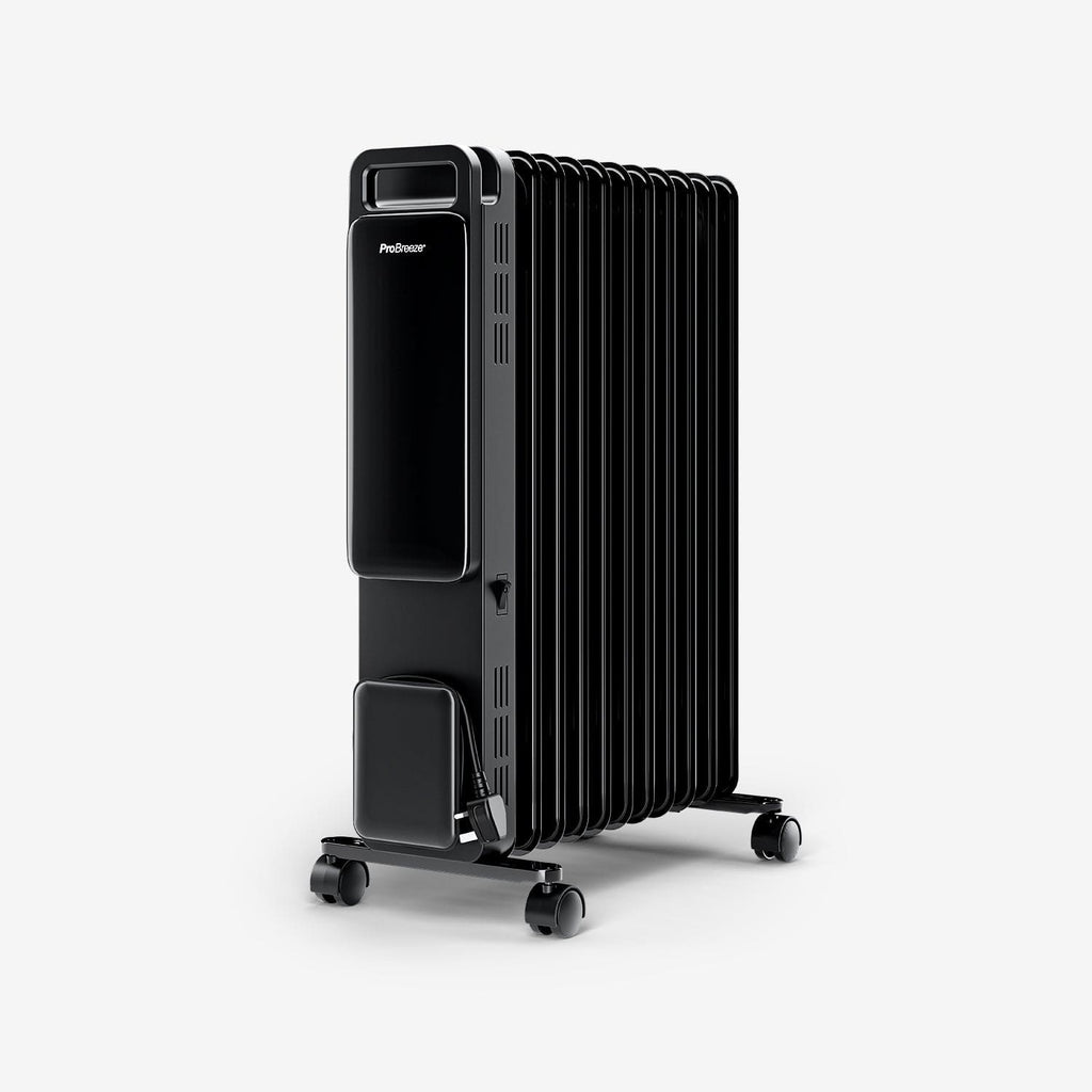 OmniWarm 2500W Oil Filled 11 Fins Eco Radiator Heater Digital Display