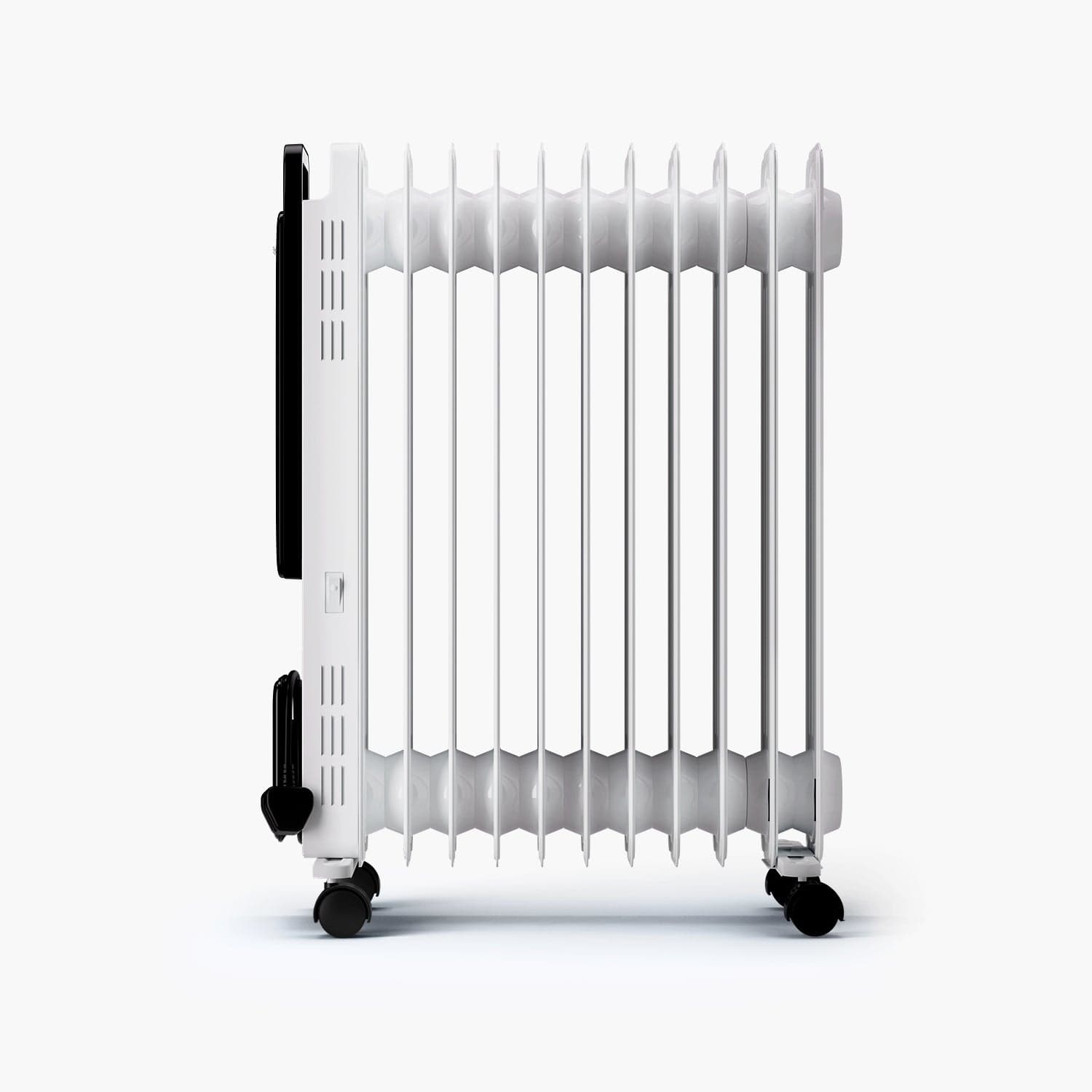 OmniWarm 2500W Oil Filled 11 Fins Eco Radiator Heater With Digital Display and Smart App Control - White