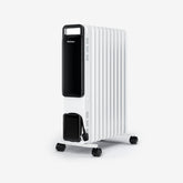 OmniWarm 2500W Oil Filled 11 Fins Eco Radiator Heater With Digital Display - White