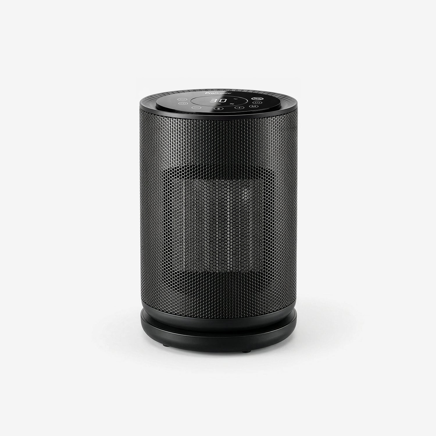 1800W Circular Ceramic Mini Fan Heater - Black