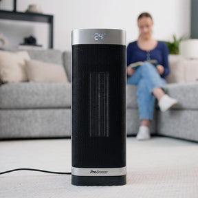 ThermaCube™ 2000W Ceramic Fan Heater - Black