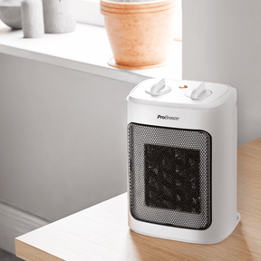 Refurbished - 2000W Mini Ceramic Fan Heater - White