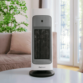 Refurbished - 2000W Ceramic Tower Fan Heater with Digital LED Display and Remote Control