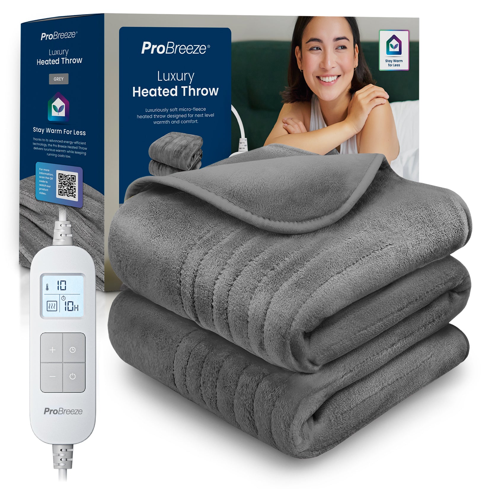 Electric Heated Throws Homes Silentnight Luxury Super Cosy Berry