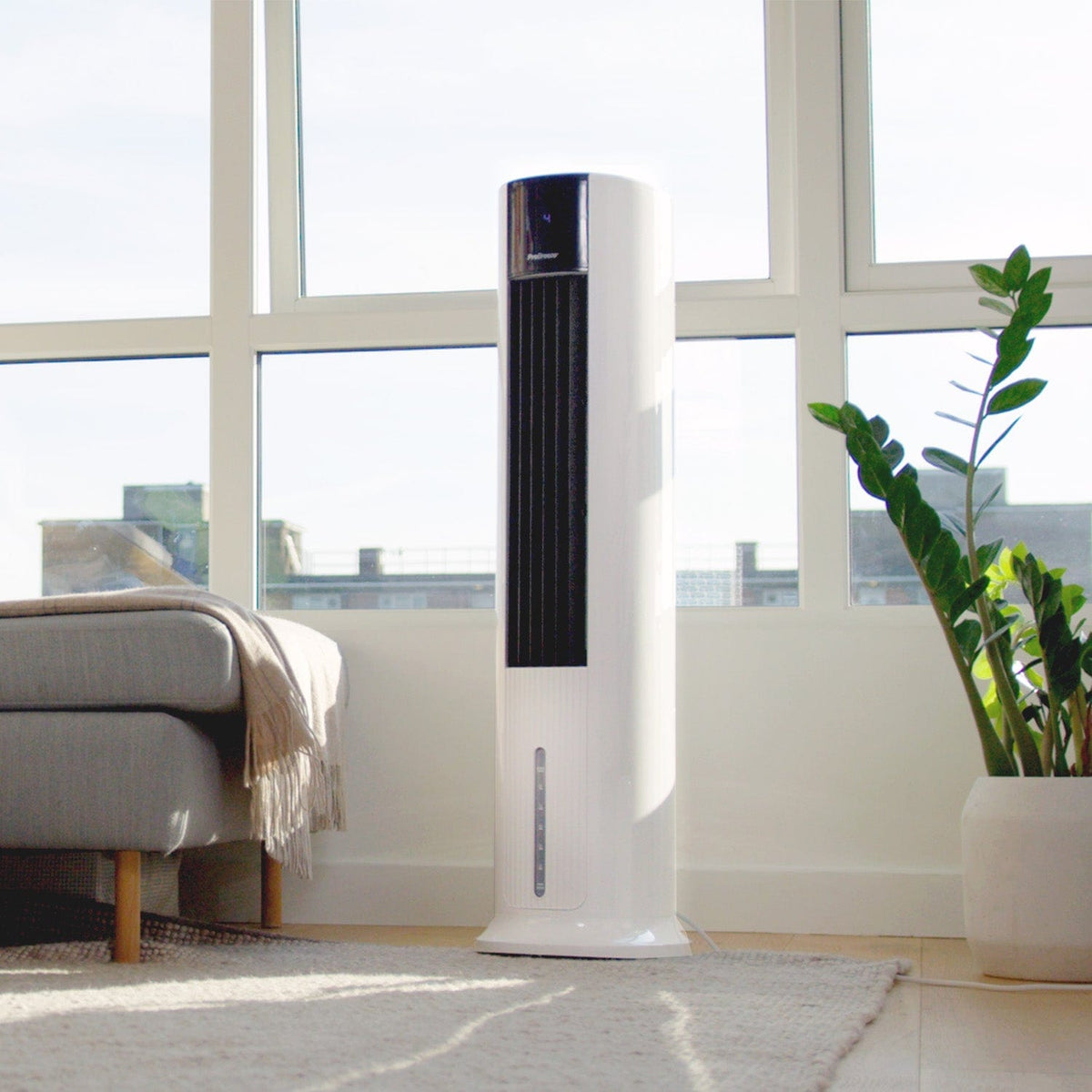 OmniAir 7L Evaporative Air Cooler & Portable Tower Fan With Humidification Modes