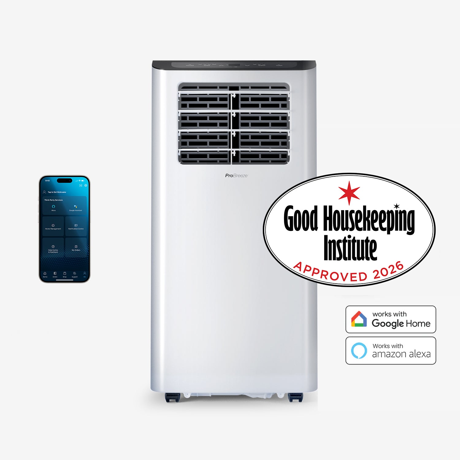 12000 BTU 3-in-1 Smart Portable Air Conditioner | Pro Breeze | Free ...
