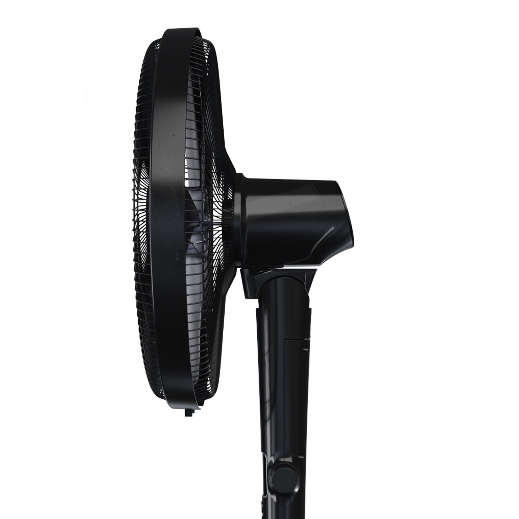 16" Pedestal Fan - Low Energy DC Motor, 3 Operating Modes & Remote Control - Black