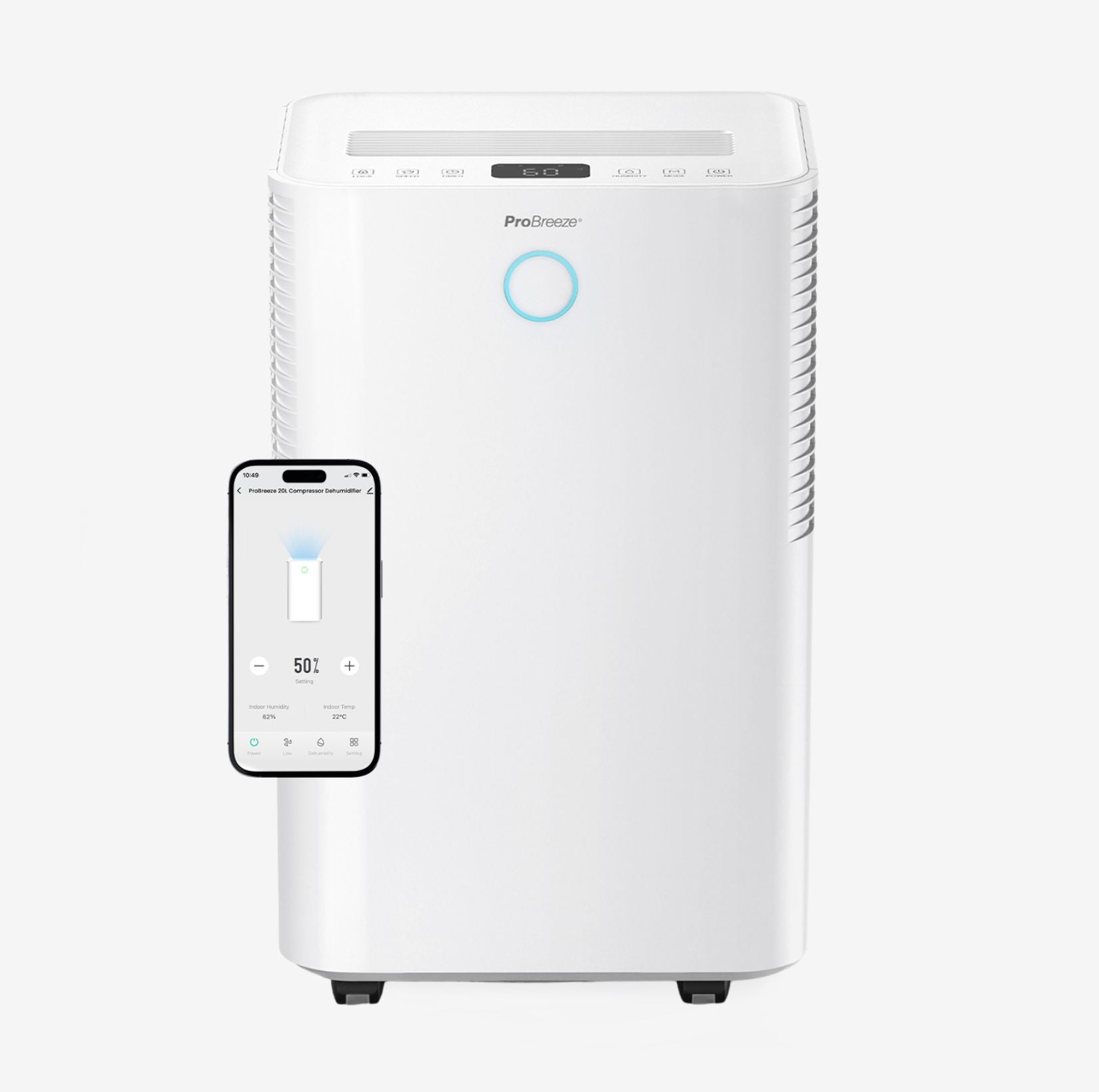 OmniDry 20L Low Energy Dehumidifier with Laundry Mode and Smart App Control