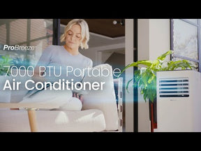 7000 BTU 4-in-1 Portable Air Conditioner with Dehumidifying Function and Temperature-Targeted Auto Cooling Mode