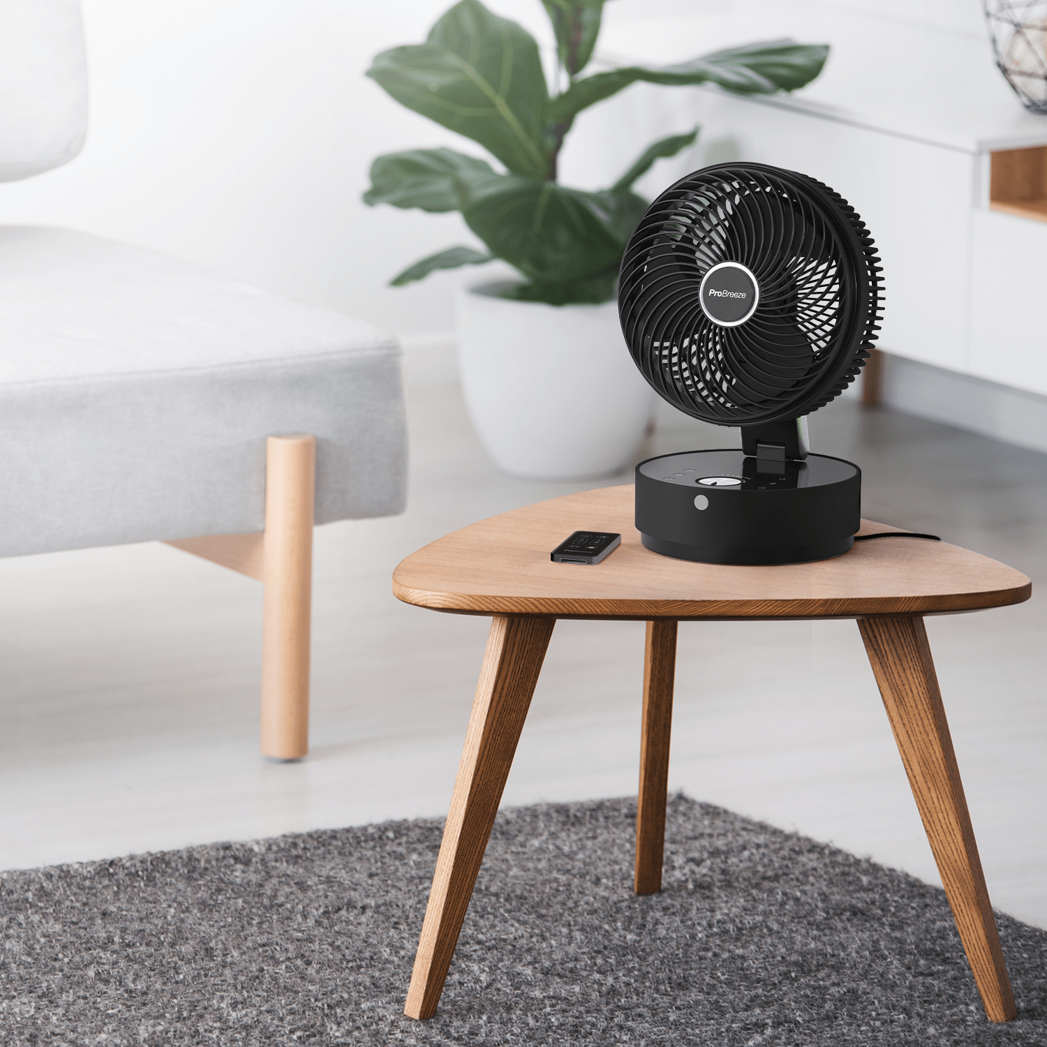 8" Turbo Desk Fan with 24 Speeds, 4 Operating Modes and 12 Hour Timer - Black