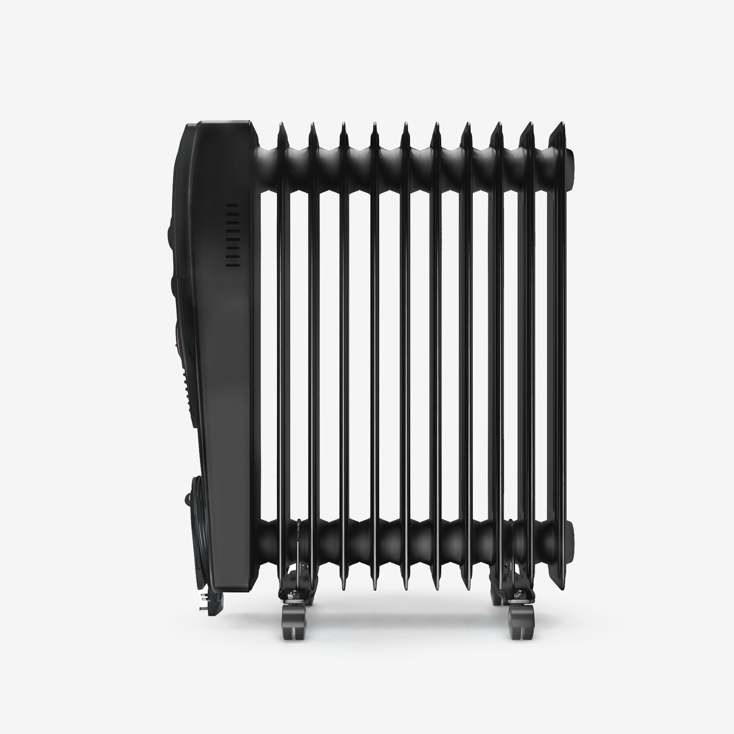 2500W Oil Filled Radiator with 11 Fins - Black