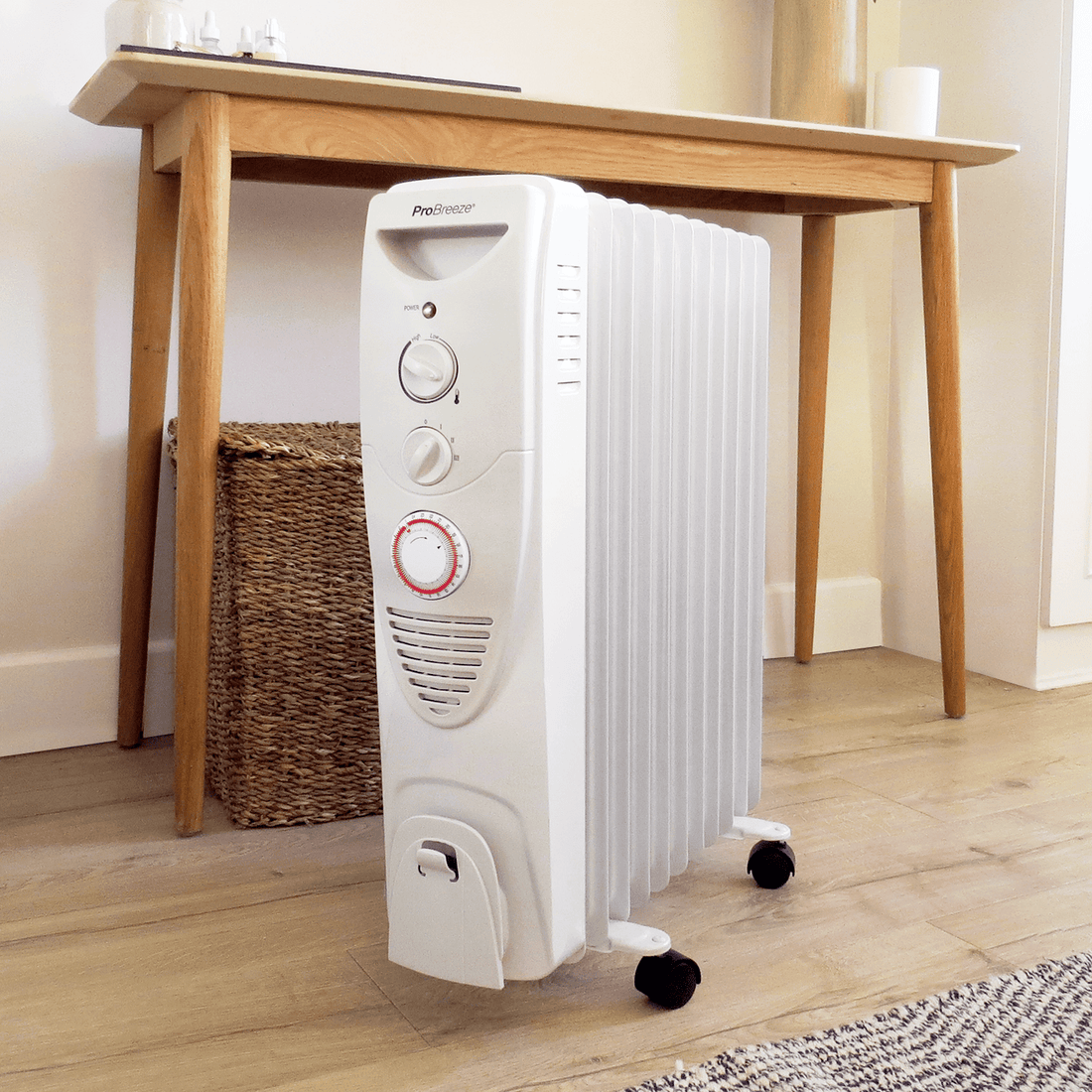 2500W Oil Filled Radiator with 11 Fins | Free Delivery | Pro Breeze